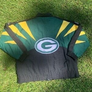 Vintage Apex ProLine NFL Green Bay Packers 90s puffer‎ Jacket Coat Sz XL